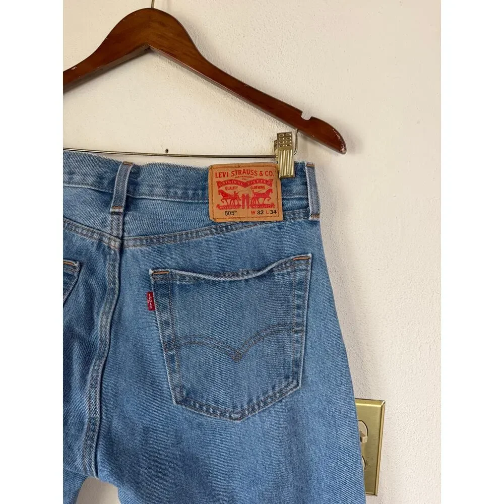 Levi’s 505 Flared Tapestry Denim Jeans, 32 x 34